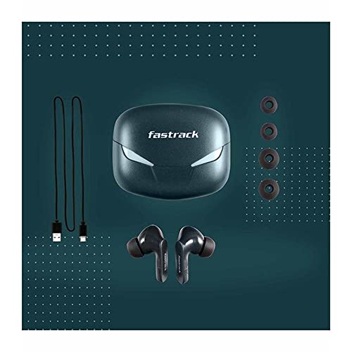 Image of Fastrack Reflex Tunes FT3 Earbuds with 24 Hrs Battery Life - IPX6 Sweat - Rich Green