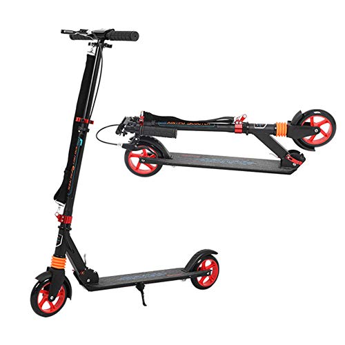 MFZTQ City Scooter,Big Wheel City-Roller,3 HöHenverstellbar Erwachsener Tretroller Mit Scheibenbremsen Und Klappgriff Handbremse Geeignet FüR HöHe 130~185 cm (80 Kg) Cover