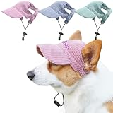 Casquette Chien avec Nom Brodé Personnalisé Chapeau Chien Personnalisée Casquette de Baseball pour Petit, Moyens et Grande Animaux de Compagnie