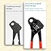 iCrimp Angle Head F1807 PEX Pipe Crimping Tool for Copper Rings - 1/2&3/4&1-inch Three Crimper Set with Cutter