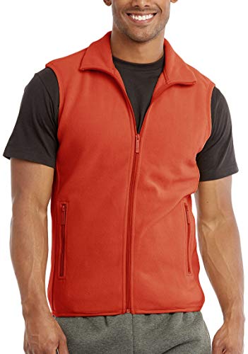 Image of ToBeInStyle Men's Zip Up Sleeveless High Collar Polar Fleece Vest