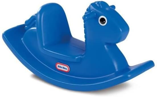 Rocking Horse - Active Play for Toddlers - Easy Grip Handles and Stable Saddle for Safety - Durable Build - Blue