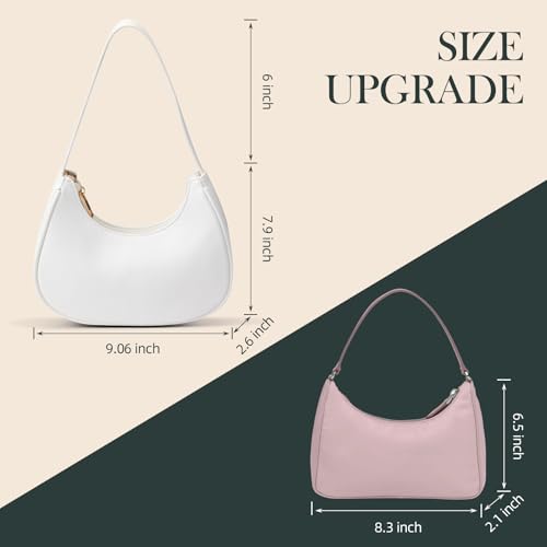 Shoulder Bags for Women Mini Clutch Purse with Zipper Closure,Classic Cute Hobo Tote Handbag3