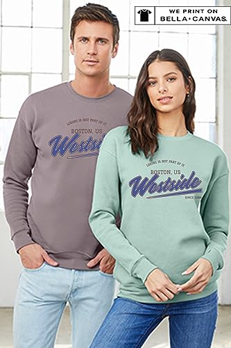 INK STITCH Unisex 3945 Bella Canvas Custom Printing Logo Texts Sponge Fleece Crewneck Sweatshirts3