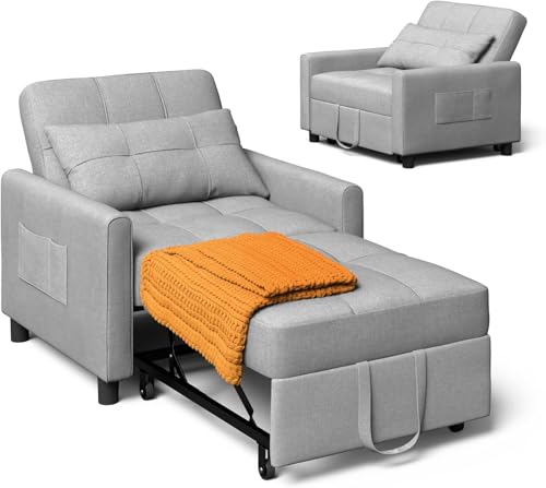 Xbro Poltrona Letto Singolo 3 in 1, Schienale Regolabile, Divano Relax...