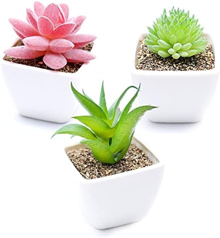 Pianta Grassa Artificiale Veryhome - Aloe Finta 31 Cm, Senza Vaso, Decorazione Interni Ed Esterni - Foto 4