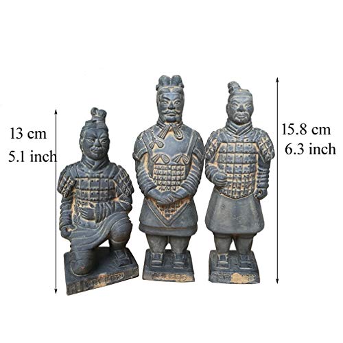 Set de 3 Figuras Guerreros de Terracota miniatura 2
