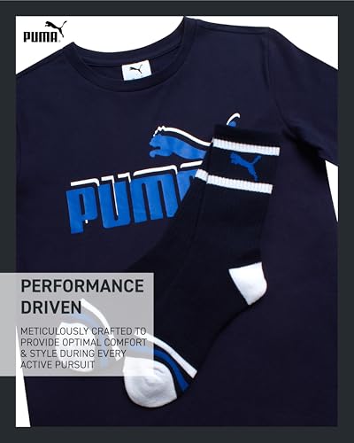 Image of PUMA Boys 2 Piece Graphic Tee Shirt & Matching Socks Set (Sizes S-XL)