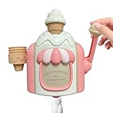 Bubble Maker, Ice Cream Bath Toy, Educational Water, Real Foaming Scoop Function, Interactive Shower Accessory, Kids Pool Activity, Pink Sweet Treat Pieces for Child Fun