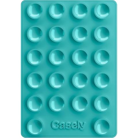 Casely Grippy Aquamarine MagSafe Compatible Cell Phone Mount Silicone Suction Cup Sticky Phone Holder and Stand Cover