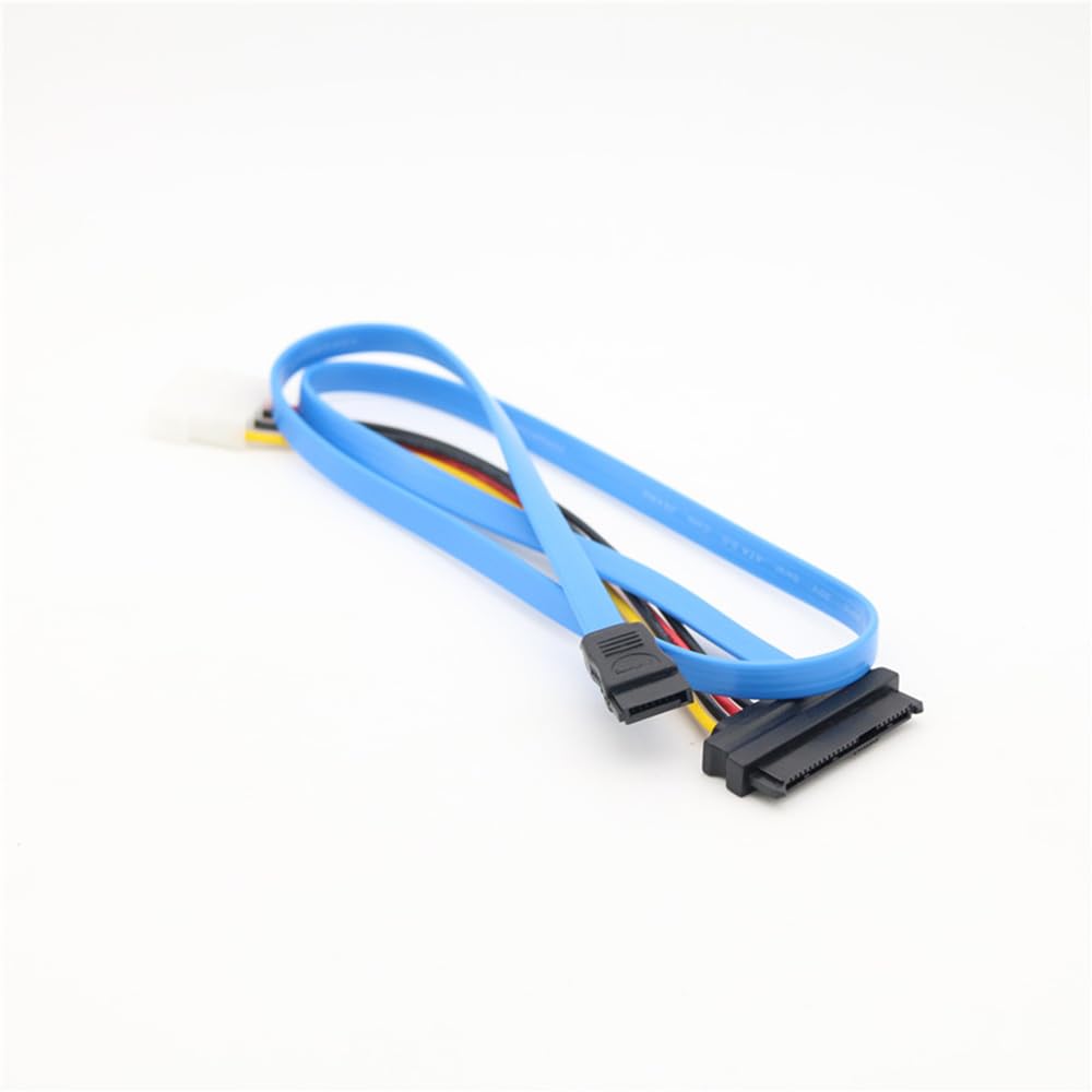 7 Pin SATA Connector to 4 Pin Male and 29 Pin SAS Connector Cable for Hard Disk Drive 7 Pin Serial ATA Male LP4 Male 29 Pin SAS