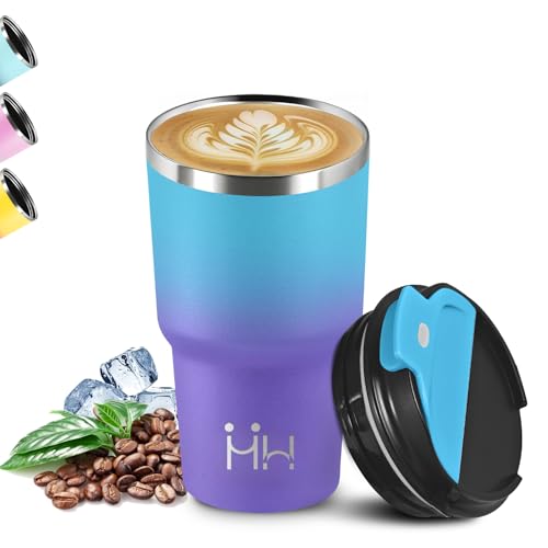 Mujigaga Vaso Termico, 20oz Termo Cafe, sin BPA, Taza Termica, Acero Inoxidable 18/8, Vaso Termo a Prueba de Fugas, Termo Cafe para Llevar, Doble Aislamiento, para Cafetería, Oficina, Hogar, Escuela