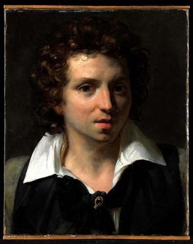 Impression d'affiches Théodore Géricault : Toile d'art Portrait d'un jeune homme de haute qualité