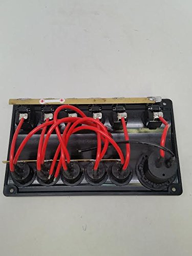 Pactrade Marine Black Switch Panel with USB Charger LED Indicator 7 X 3 3/4"