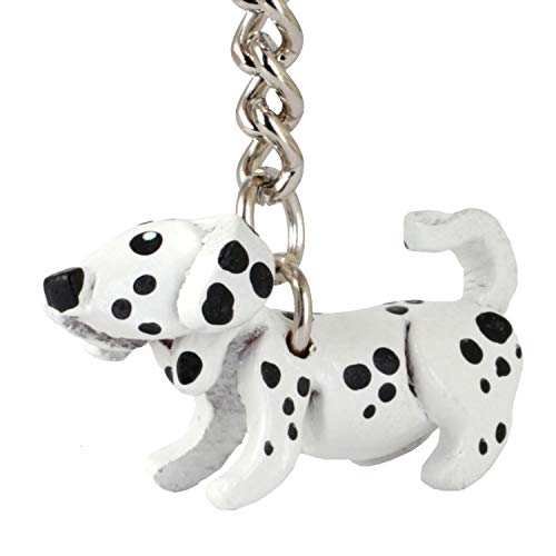 Preisvergleich Produktbild Monkimau Schlüsselanhänger Dalmatiner Hund aus Leder