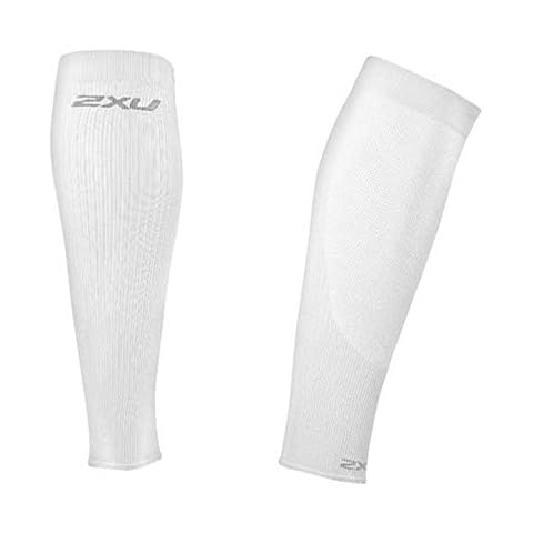 2XU Mangas de Compresión para Pantorrilla Performance Run Sleeve Blanco/Blanco Cover