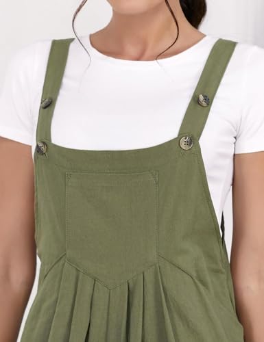 idealsanxun wide leg overalls for womens casual cotton linen baggy loose maternity summer beach jumpsuits romper