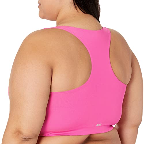 Amazon Essentials Women's Active Sculpt V Neck Sports Bra (Available In Plus Size), Neon Pink, X-Large #TOP4