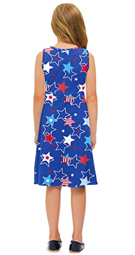 Besserbay Toddler Girls 4Th Of July Dress American Flag Patriotic Sleeveless Midi Dress 3-4 Years #TOP5