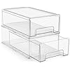Amazon.com: Sorbus Medium Clear Stackable Storage Drawers – 2-Pack ...