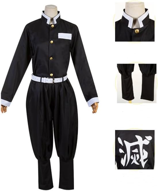 [OLRIK] 鬼滅の刃 煉獄杏寿郎 コスプレ衣装 衣装 イベント仮装 コスチューム ウィッグ付き 学園祭 文化祭 忘年会 変装 舞台衣装 ハロウィン コスプレ イベント 仮装 ステージ服