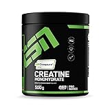 ESN Creapure® Creatine Monohydrate – 500 g – 166 Portionen – 5,5 Monatspackung – hochwertiges reines Creatine Monohydrate – Kosher- und Halalzertifiziert – vegan – Hergestellt in Deutschland