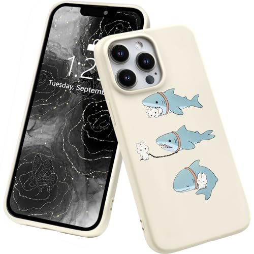 Coque iPhone 13 Mini lapin requin en silicone souple ultra fine pour protection anti-choc
