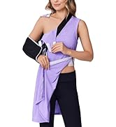 Chemise Médicale Adaptative à Boutons Pression - Manches 3/4 - Pour Chirurgie épaule, Chimiothérapie, Port à Cathéter - Unisexe