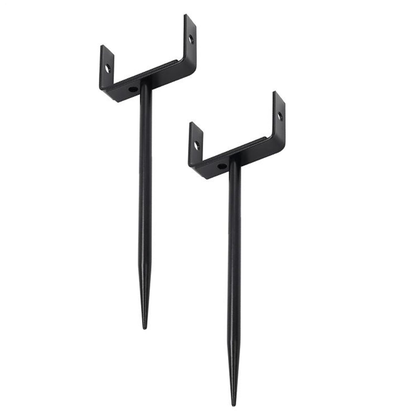 Piquet pour gouttière extérieure réglable lot de 2 supports de sol anti-affaissement tube