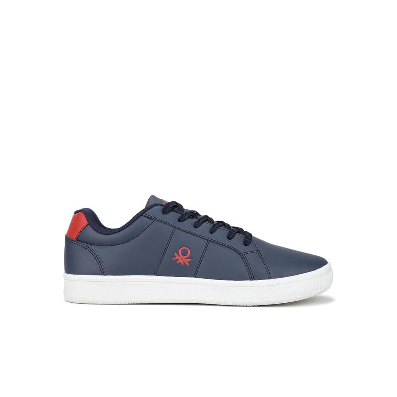 Image of United Colors of Benetton Mens United Colors of Benetton Solid Lace-up Basic Knot Sneakers Sneaker
