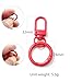 10pcs Snap Lobster Claw Clasp with Spring Buckle Ring Key Keychain Swivel Lanyard Clip Hooks DIY Jewelry Making Accessories for Bag Toy (pink-10pcs)