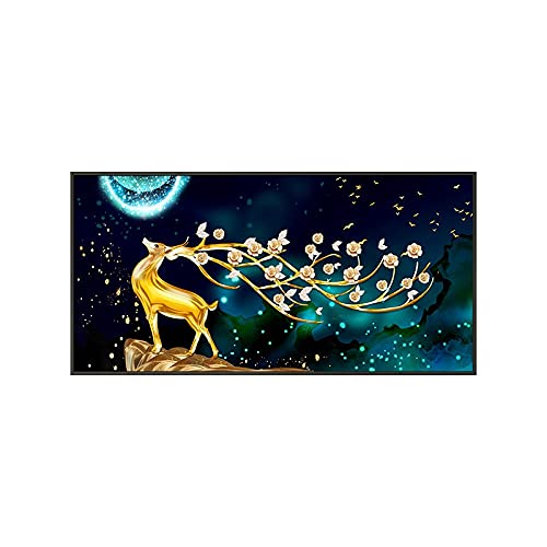 Kit broderie diamant cerf sika 70x120cm pour adulte et enfant de loisir créatif