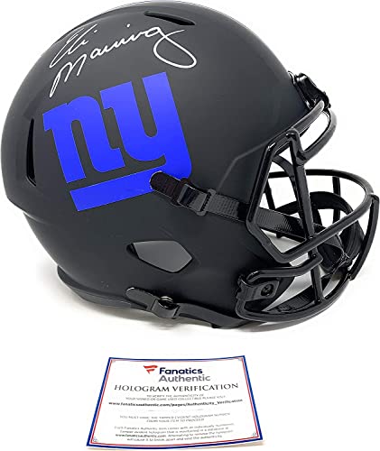 Eli Manning Signed Autograph Full Size Helmet Rare Eclipse Helmet Fanatics Authentic Certified #TOP12