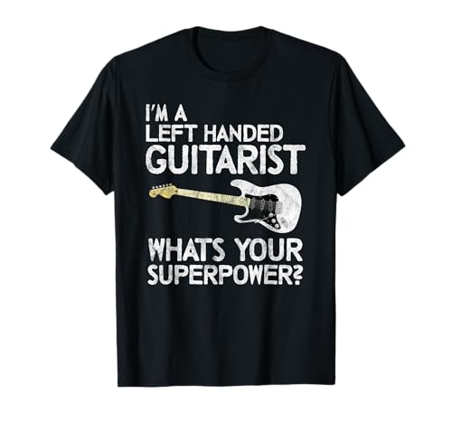 Left Handed Guitarist Lefty Guitar Player Vintage Funny Band T-Shirt