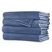 Sunbeam - Queen Size Heated Blanket Luxurious Velvet Plush with 2 Digital Controllers and Auto-off Feature - 5yr Warranty, Blue