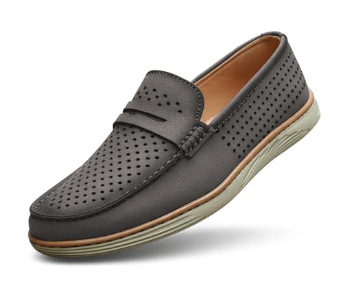 Image of Kraasa Men Denim Causal Loafers | Premium Breathable Upper | Driving Loafers | Lighweight Slip-On's | Soft Cushioned Insole | Super Flexible, Comfortable for Men