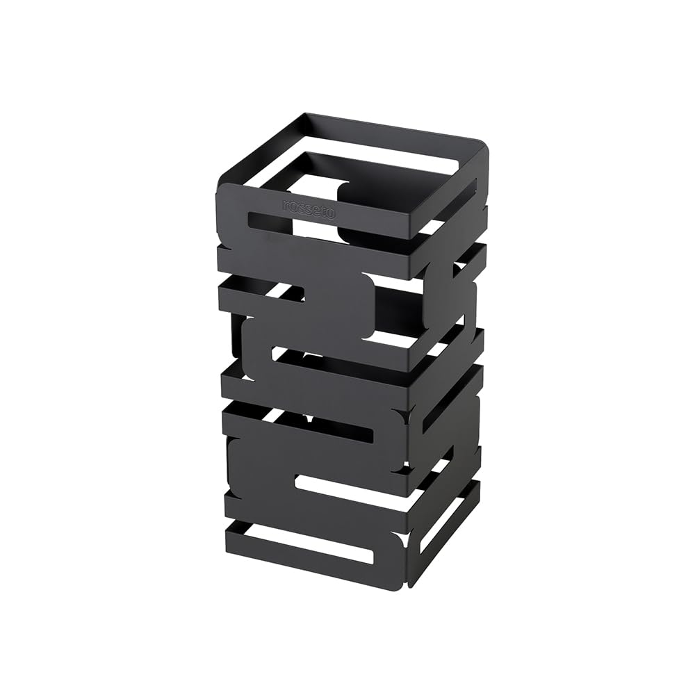 RossetoD620RB Skycap Multi-Level Riser, 12-Inch, Steel Black Matte Powder Coated Finish