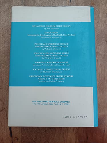 Ergonomic Designs for People at Work: Workplace, Equipment and Environmental Design, and Information Transfer