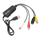 PLUG AND PLAY: Le périphérique de carte de capture vidéo USB 2.0 fournit un lien entre l'équipement vidéo et les périphériques tels que les PC et les ordinateurs portables via des connecteurs AV (connecteurs ) ou des connecteurs S Video. Plug and play, aucune alimentation externe requise, facile à utiliser.