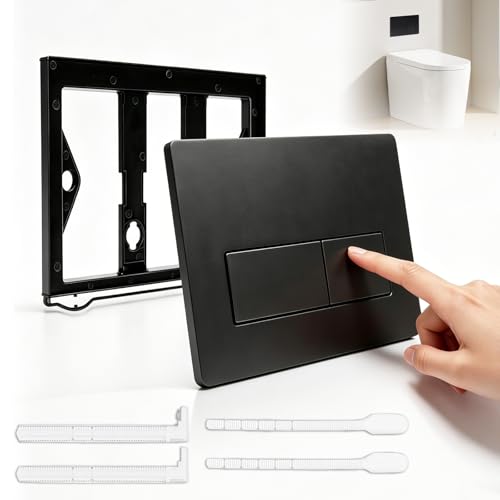 Plaque de Commande WC Suspendu,246 x 164mm Plaque de Déclenchement compatible avec Geberit Sigma01/Sigma20/Sigma30/Sigma50/UP300/UP320, Double Chasse D'eau...