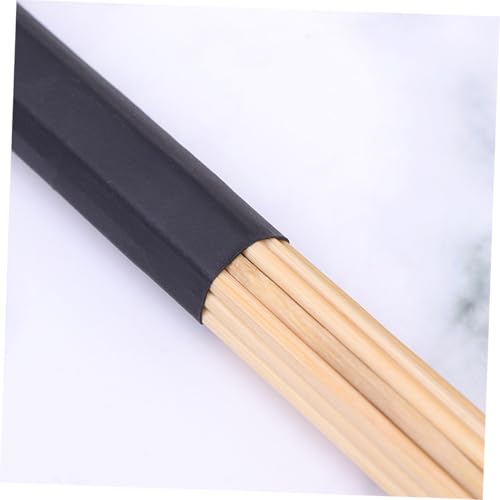 1 par de baquetas de madera negras para batería miniatura 4