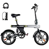YOBACARID Elektro-Klapprad, 40,6 cm (16 Zoll), Elektrofahrrad mit 250 W, Motor 36 V, 12,8 Ah, Autonomie von 75 – 85 km, 25 km/h, E-Bike für Erwachsene und Jugendliche, Carga 120 kg, Pendeln täglich