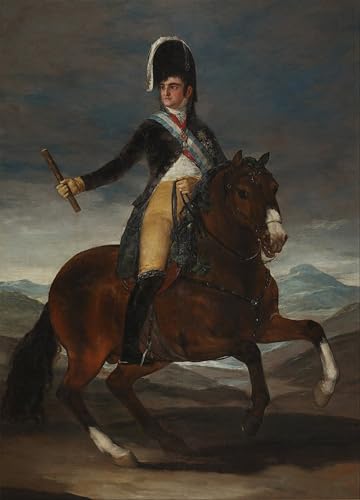 Impression d'affiches Goya pour salon chic - Toile Roi Ferdinand VII 60x90cm