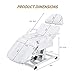 OmySalon Fully Electric Salon Facial Bed Chair, Multi-Purpose Massage Tattoo Lash Waxing Table, Height Backrest Footrest Adjustable, for Beauty Barber Spa (White)
