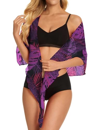 Image of Swimsuit Coverups for Women Sarong Beach Bikini Chiffon Wrap for Swimwear