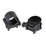 Weaver Detachable 1-Inch Medium Top Mount Rings (Matte Black)