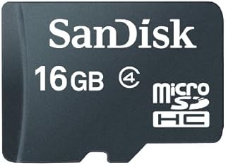 SanDisk 16 GB microSDHC Memory Card Only - Frustration-Free Packaging, Black
