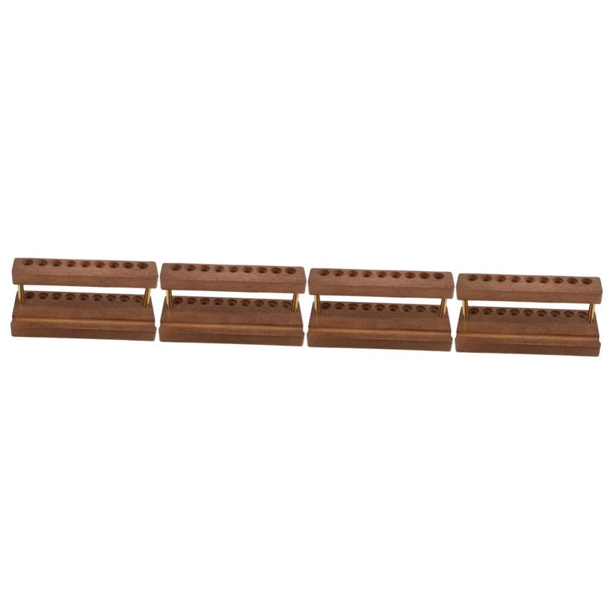 STOBOK 4stücke Holzfarbenregal Mit Pinselhalter Und Ständer Für Pigmente Praktischer Organizer Für Und Malutensilien Im Büro Oder Atelier
