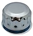 ÜREL Hydraulic Tank Breather Cap for Oil & Fuel Reservoir – Metal Filler Vent Cap (with Flange, Bayonet Lock, Chrome Plated, Tearproof Gasket)