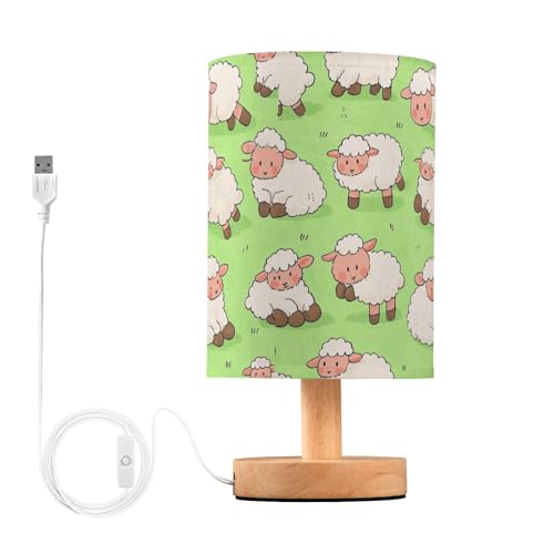 Lámpara de mesa oveja blanca LED para escritorio miniatura 1